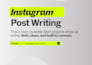 content strategy, ad and post writing